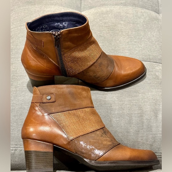 Dorking by Fluchos NWOT Women’s Dalma Brown Leather Ankle Boot - Size 37 - Picture 9 of 11